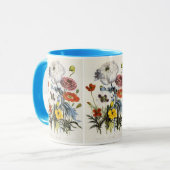  papaver in de tuin, Victoriaans bloemen Mok (Voorkant links)