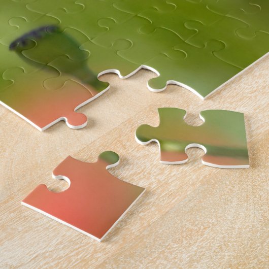 papaver in een papaverbloemveld legpuzzel (Zijkant)