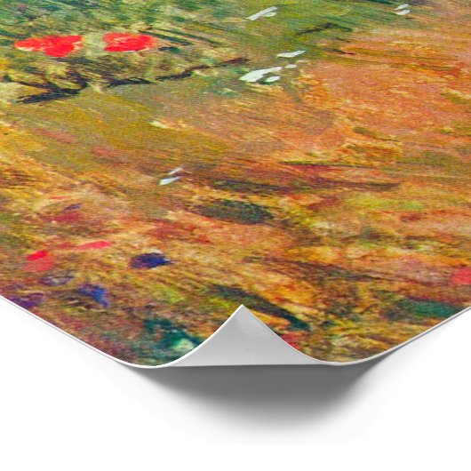 Papaver in het veld door Mary Stevenson Cassatt Poster (Hoek)