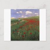 Papaver in het veld SZINYEI MERSE, Pál rode bloem Briefkaart (Voorkant)