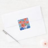 Papaver in vaas Sticker (Envelop)