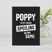 Papaver is mijn naam die mijn spel spuugt bedankkaart (Staand voorkant)