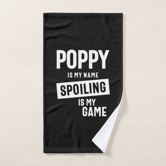 Papaver is mijn naam die mijn spel spuugt handdoek (Handdoek)