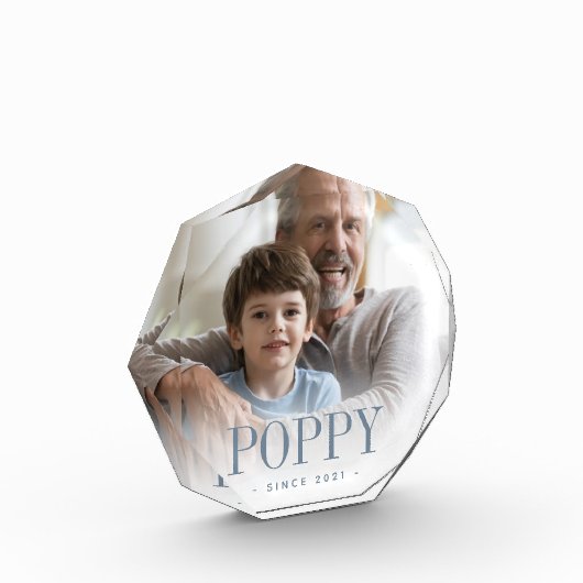 Papaver jaar gevestigd fotoblok (Links)