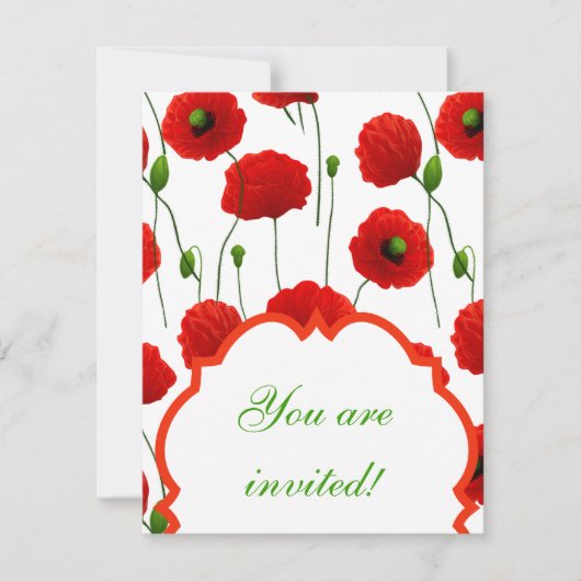 papaver kaart (Voorkant)