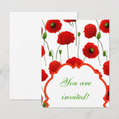 papaver kaart (Voorkant / Achterkant)