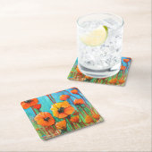 papaver kartonnen onderzetters (Insitu)