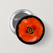 Papaver, knop ronde button 5,7 cm (Voorkant /achterkant)