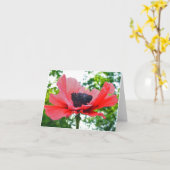 Papaver Lege Notecard Kaart (Gele Bloem)