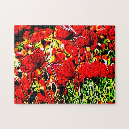 papaver legpuzzel (Horizontaal)