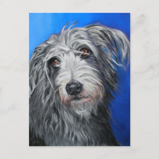 ' papaver' - Lurcher girl Briefkaart (Voorkant)