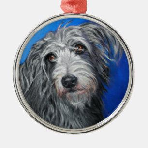 ' papaver' - Lurcher girl Metalen Ornament