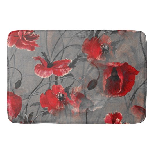 Papaver nevel badmat (Voorkant)