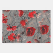 Papaver nevel inpakpapier vel (Voorkant 2)