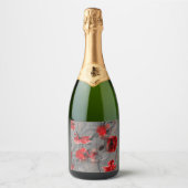 Papaver nevel sparkling wijnetiket (Voorkant)