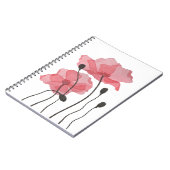 papaver notitieboek (Linkerzijde)