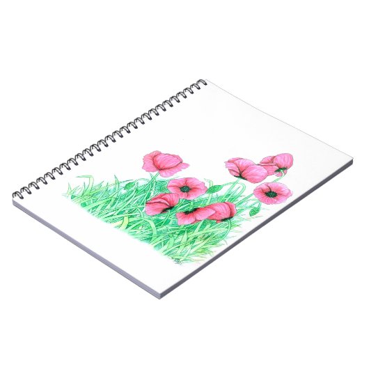 papaver notitieboek (Linkerzijde)