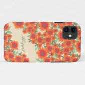 papaver oranje groene damtnaam Case-Mate iPhone case (Achterkant (horizontaal))