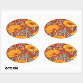  papaver ovale sticker (Vel)