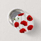papaver ronde button 3,2 cm (Voorkant /achterkant)