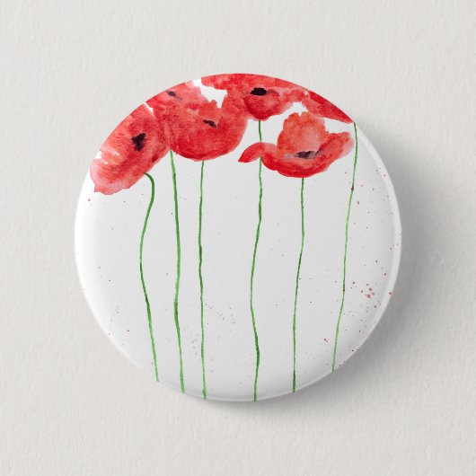 papaver ronde button 5,7 cm (Voorkant)