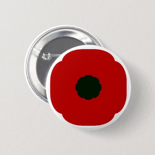 Papaver Ronde Button 5,7 Cm (Voorkant /achterkant)