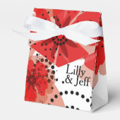 papaver | rood wit zwart bedankdoosjes (Voorkant Zijde)