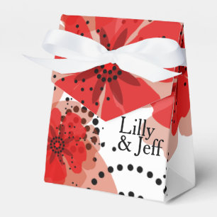 papaver   rood wit zwart bedankdoosjes