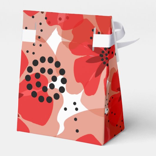 papaver | rood wit zwart bedankdoosjes (Achterkant)