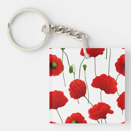 papaver sleutelhanger (Voorkant)