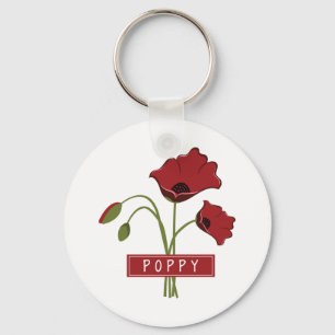 Papaver Sleutelhanger