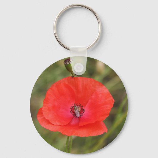 papaver sleutelhanger (Voorkant)