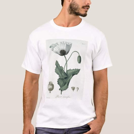 Papaver Somniferum uit 'Phytographie Medicale' doo T-shirt (Voorkant)