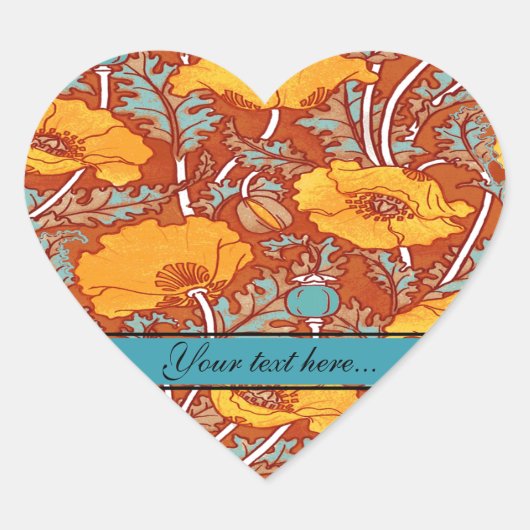  papaver ~ Sticker (Voorkant)