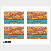  papaver ~ Sticker rechthoek (Vel)