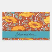  papaver ~ Sticker rechthoek (Voorkant)