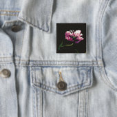 Papaver Sugarplum Vierkante Button 5,1 Cm (In situ)
