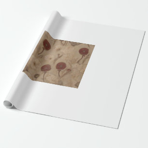Papaver symboliseert het verval van de beschaving cadeaupapier