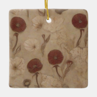 Papaver symboliseert het verval van de beschaving keramisch ornament