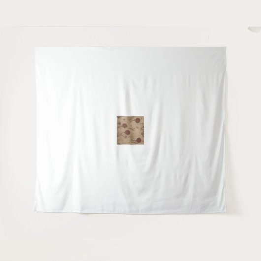 Papaver symboliseert het verval van de beschaving wandkleed (Voorkant (horizontaal))