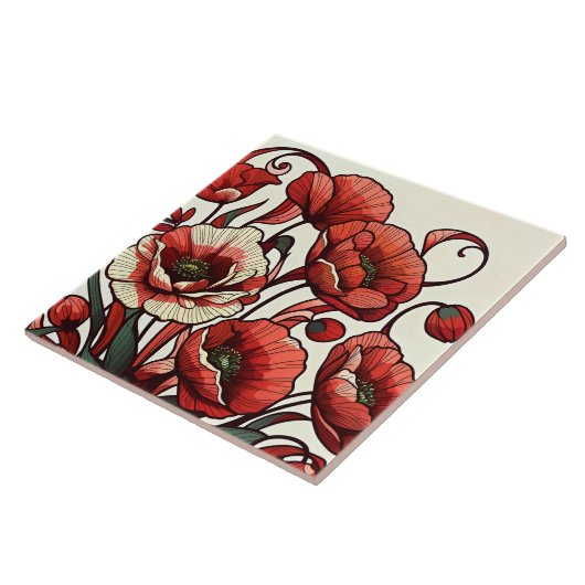 papaver tegeltje (Zijkant)