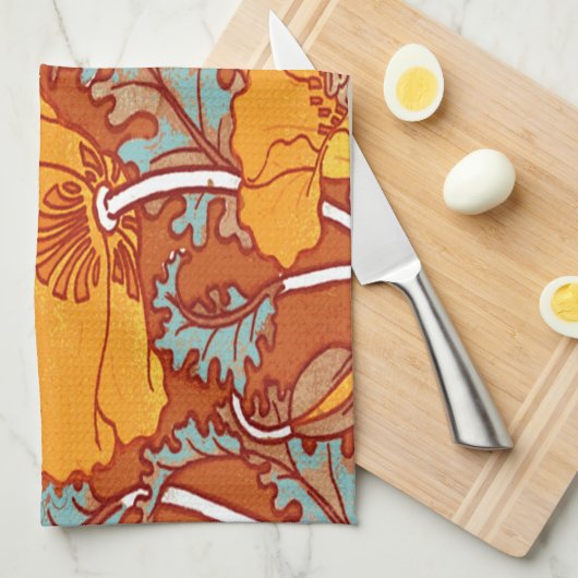  papaver theedoek (Quarter Fold)