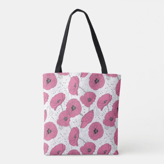 papaver tote bag (Achterkant)
