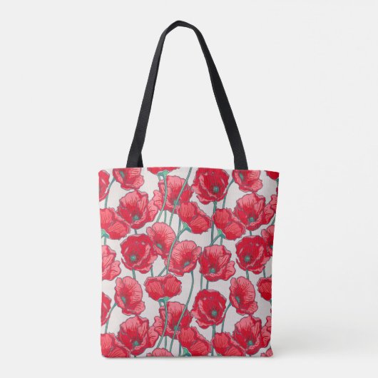 papaver tote bag (Achterkant)