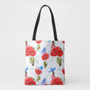 papaver tote bag