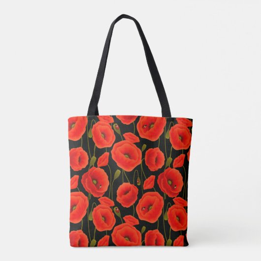 papaver tote bag (Achterkant)