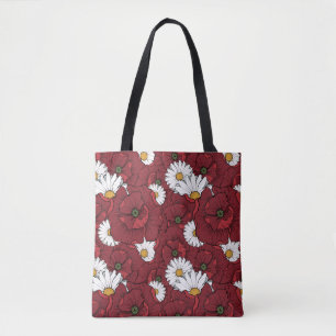 papaver tote bag