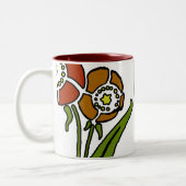papaver tweekleurige koffiemok (Links)