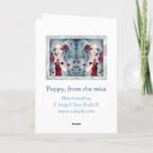 Papaver, van de mist - lege kaart (Achterkant)