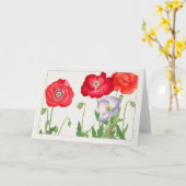 Papaver van Tanigami Konan Kaart (Gele Bloem)